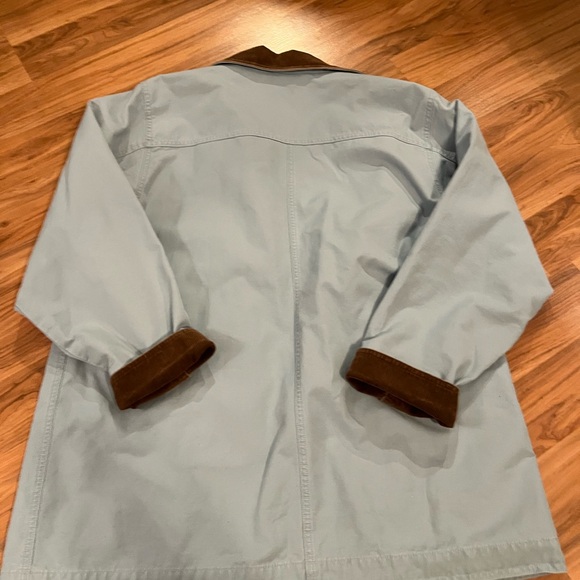 Vintage L.L. Bean light blue barn chore jacket with corduroy Collar - Picture 5 of 5